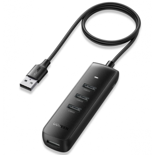 Hub USB Extern USB 3.0 x 4 Conectare Prin USB 3.0 1m Negru