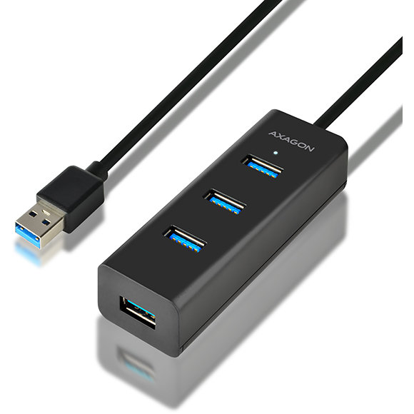 Hub USB HUE-S2BL 4x USB 3.0 incarcare microUSB