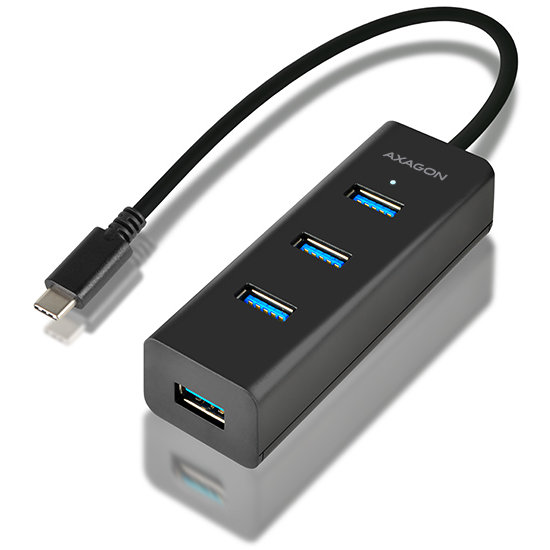 Hub USB HUE-S2C 4x USB3.0 incarcare MicroUSB Type-C