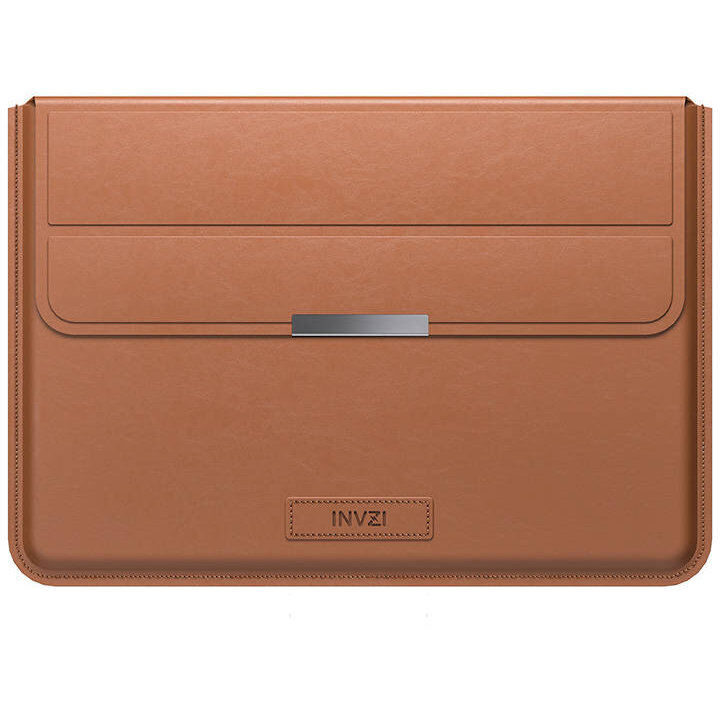 Husa Laptop CA121 15/16Inch Compatibila cu MacBook Pro/Air cu Functie Suport Maro