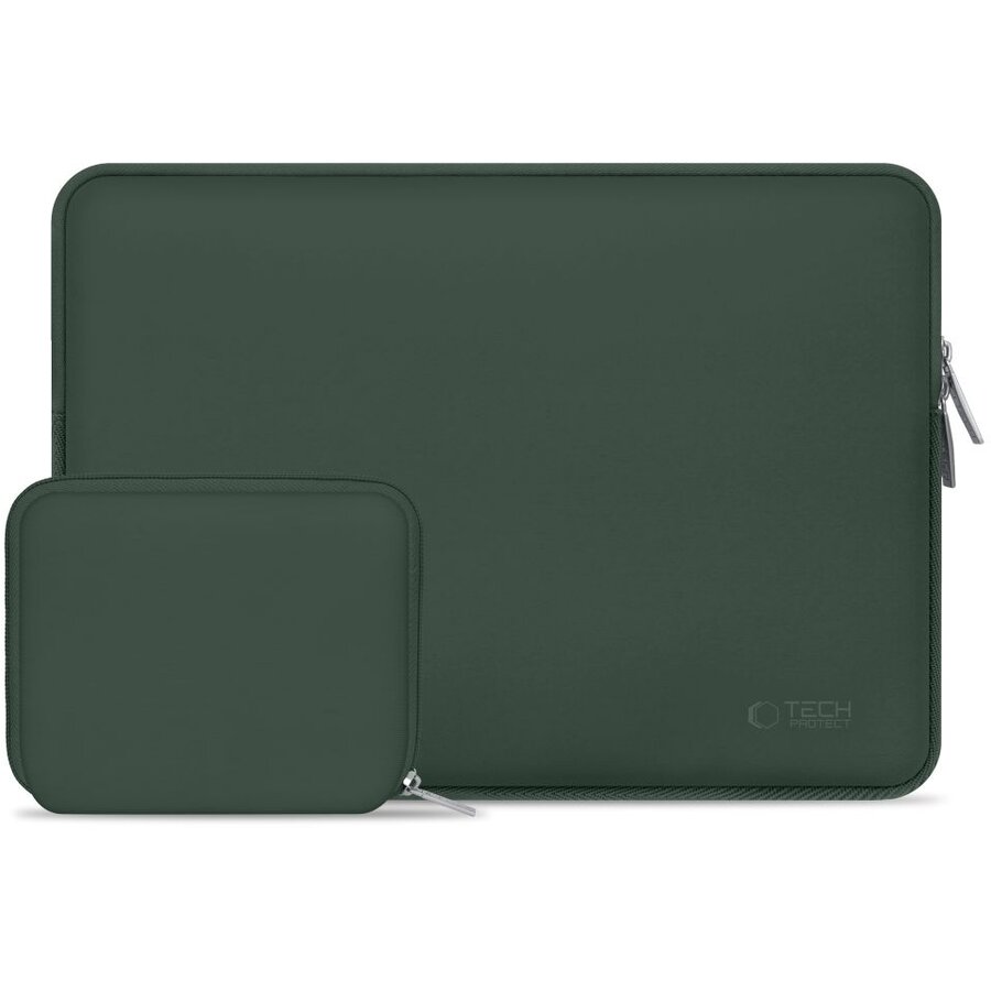 Husa NeoSlim Compatibila cu Laptop 13/14Inch Verde Inchis