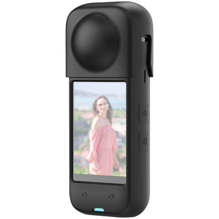 Husa Silicon PU985B pentru Insta360 X4 Negru
