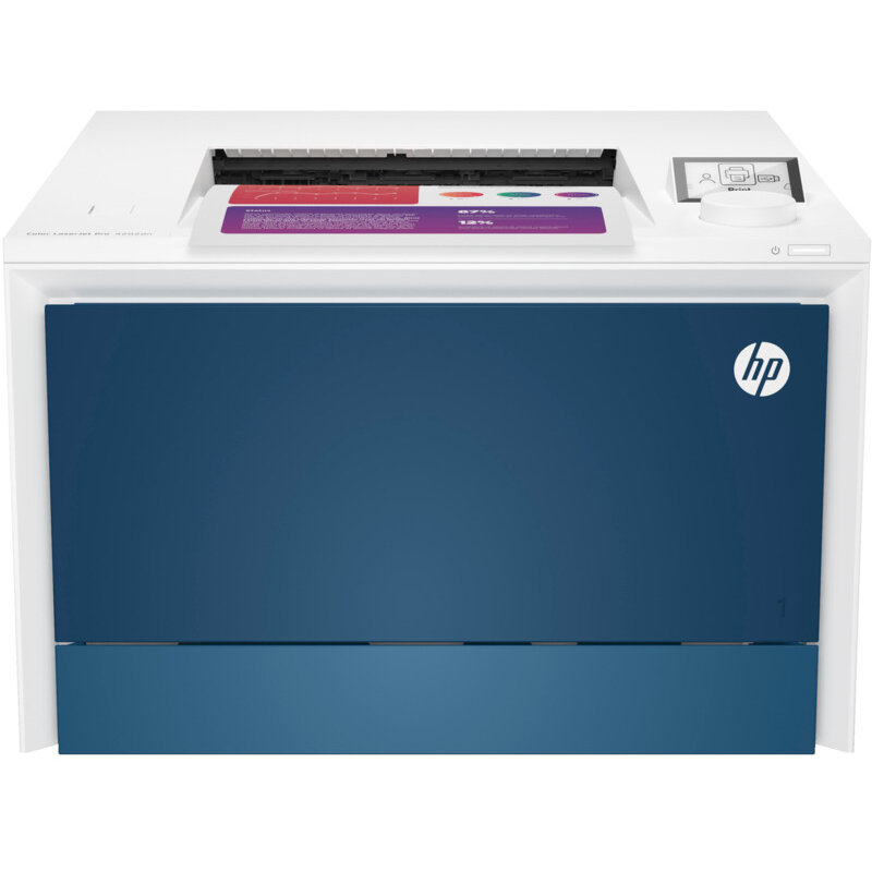 Imprimanta Laser LaserJet Pro 4202dn Laser Color Format A4 Duplex Retea Alb
