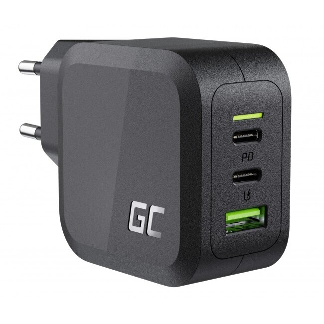 Incarcator 1 x USB 2.0  2 x USB-C  65W  Quick Charge  3.0 Negru