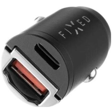 Incarcator Auto 1x USB 3.0  1x USB-C  30W Quick Charge Negru