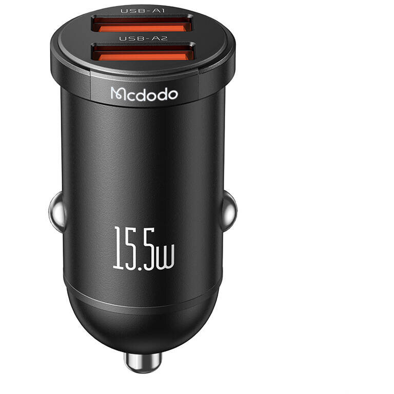 Incarcator CC-2950, 2x USB, 15.5W, Negru