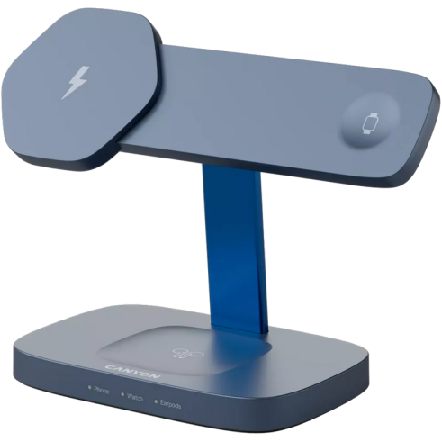 Incarcator CNS-WCS310DGBL Wireless Charging Station Hexagon 310 3in1 DarkGrey/Blue