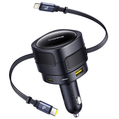 Incarcator Enjoyment Max USB-C+Lightning USB-A+USB-C 90W Negru