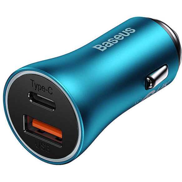 Incarcator Golden Contactor Max, USB/USB-C, Quick Charge, 60W, Albastru