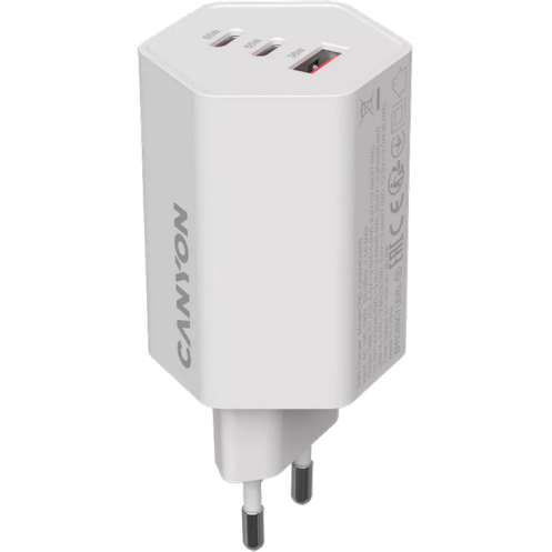 Incarcator Hexagon 65 1 x USB-A 2 x USB-C 20V 3.25A 65W Alb