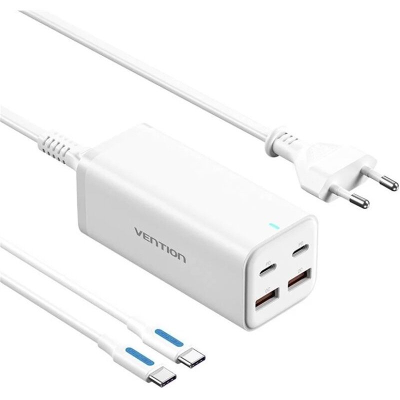 Incarcator Retea SmartPhone 220V 4-Port USB (C + C + A + A) Alb