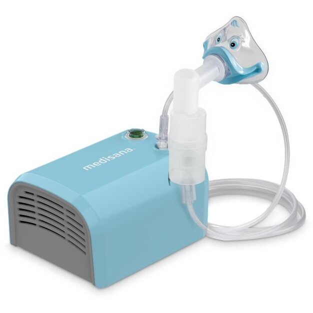 Inhalator IN 155 Pentru Copii Si Adulti Performanta Ridicata De Nebulizare Functie Suplimentara De Spalare Nazala Albastru, dispozitiv medical certificat