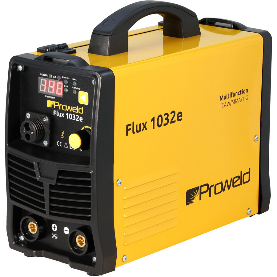 Invertor Sudare Flux1032e Multifunction  FCAW MMA Si TIG Negru/Galben