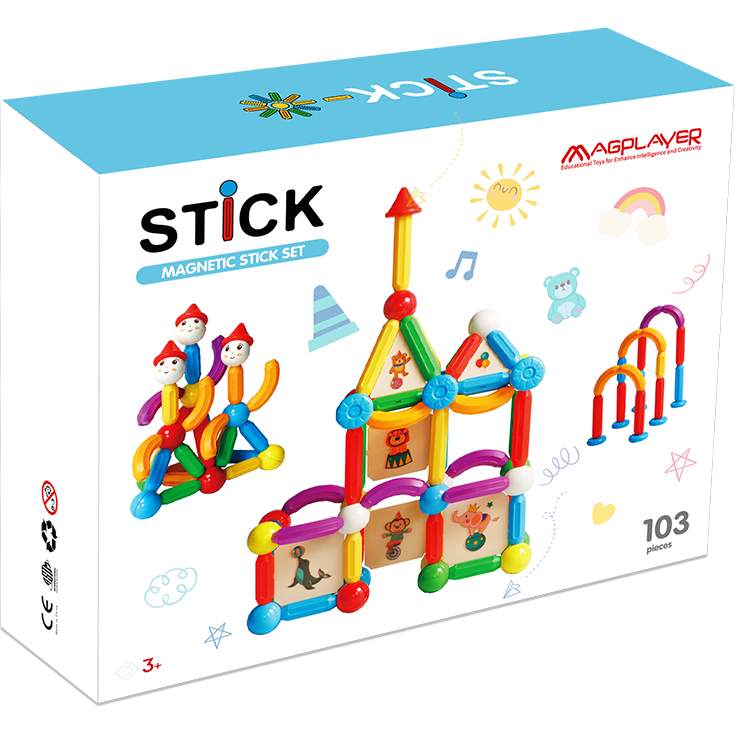 Joc de Constructie Magnetic Stick 103 Piese