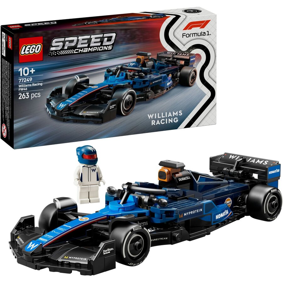 Jucarie 77249 Speed Champions Williams Racing FW46 F1 Race Car, Construction Toy