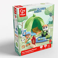 Jucarie Din Lemn Set De Joaca Eco-Camping 25 Piese Multicolor