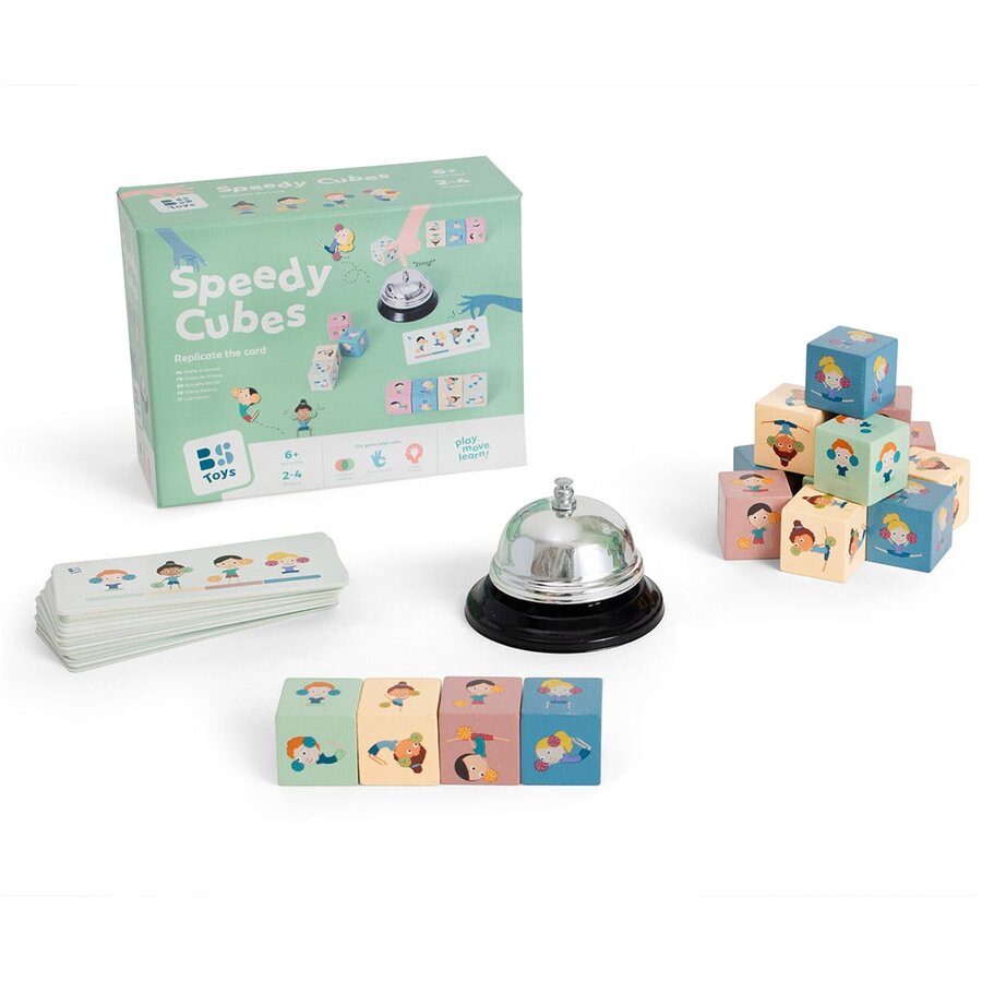 Jucarie Educativa Sonerie si cuburi din lemn