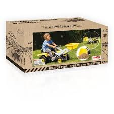 Jucarie Excavator Cu Pedale Galben