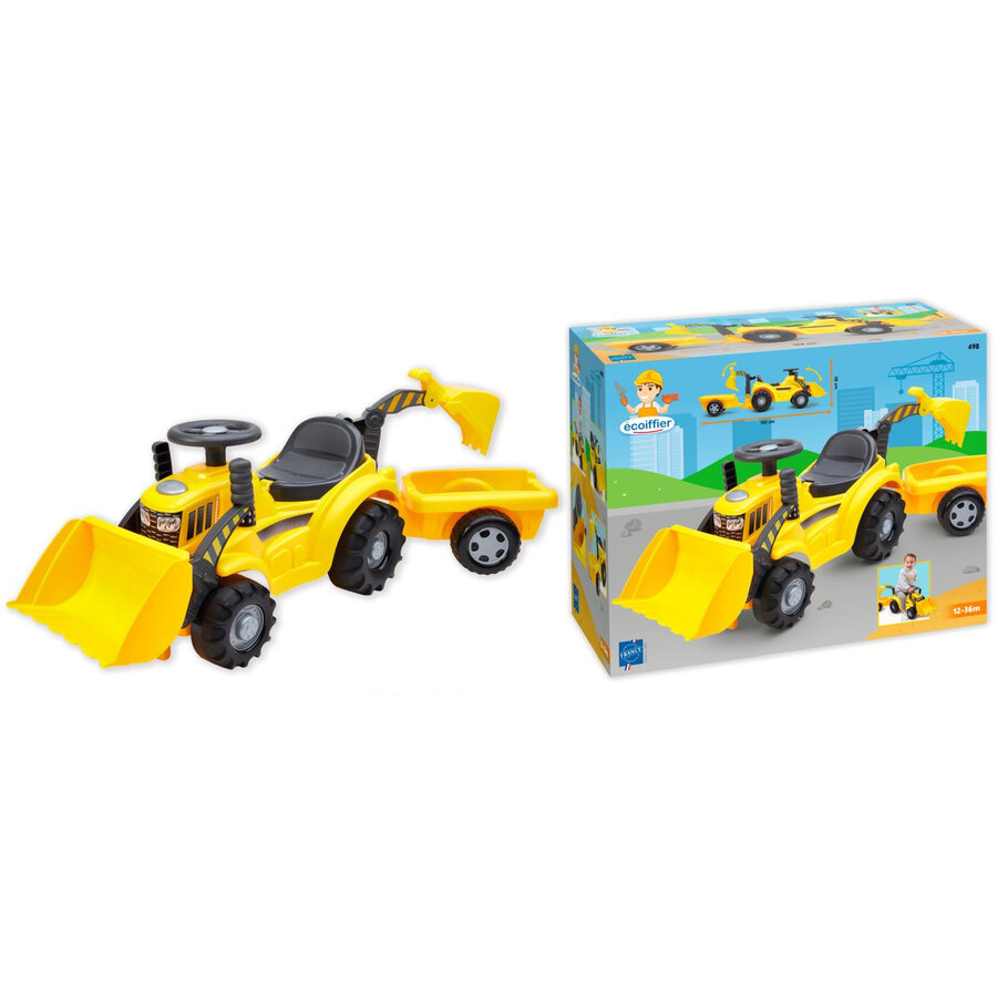 Jucarie Excavator cu remorca