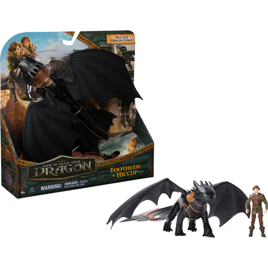 Jucarie How to Train Your Dragon - Toothless & Hiccup