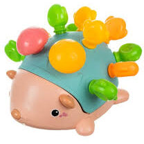 Jucarie Indemanare Motricitate Si Sortare Pentru Bebelusi Ariciul Cu Tepi Colorati 19 x 18 x 12 cm Multicolora