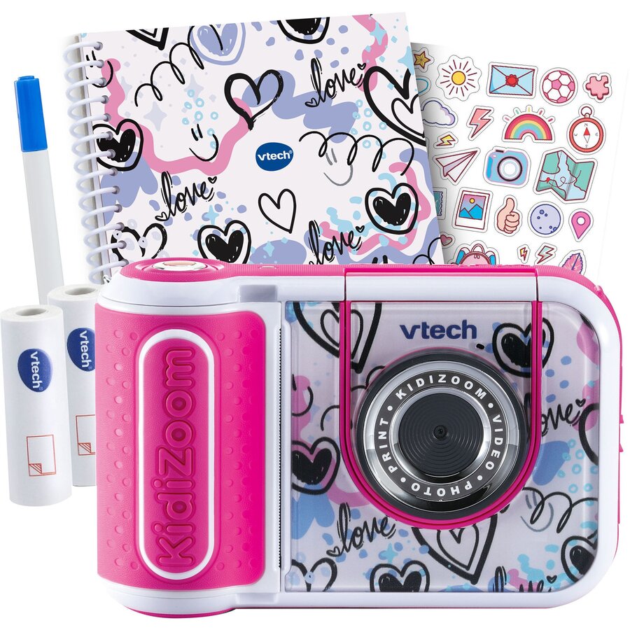 Jucarie KidiZoom Print Cam Scrapbook Bundle, digital camera pink