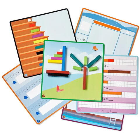 Jucarie Micul Matematician Cuisenaire Rods 5ani+ 74 Riglete 10 Culori