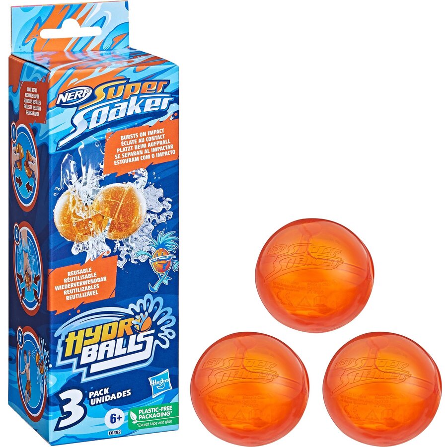 Jucarie Nerf Super Soaker Hydro Balls 3-Pack Water Toys