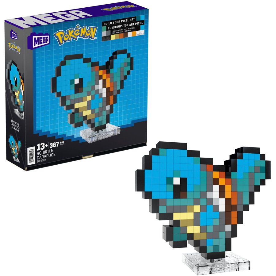 Jucarie Pokémon Shiggy Pixel Art, Construction Toy
