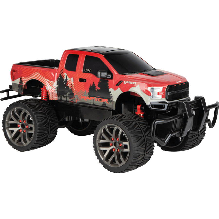 Jucarie RC 2.4GHz Ford F-150 Raptor red/black