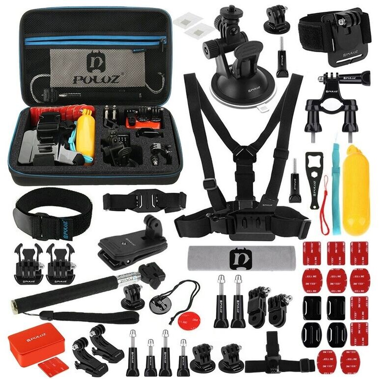 Kit Accesorii PKT09 53in1 Ultimate Combo pentru Camere Video de Actiune 53 Piese