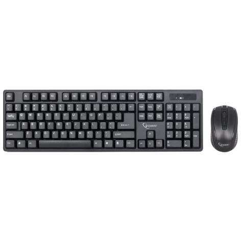 Kit KBS-W-01 Tastatura Wireless 104 Taste + Mouse Wireless 1000DPI Negru
