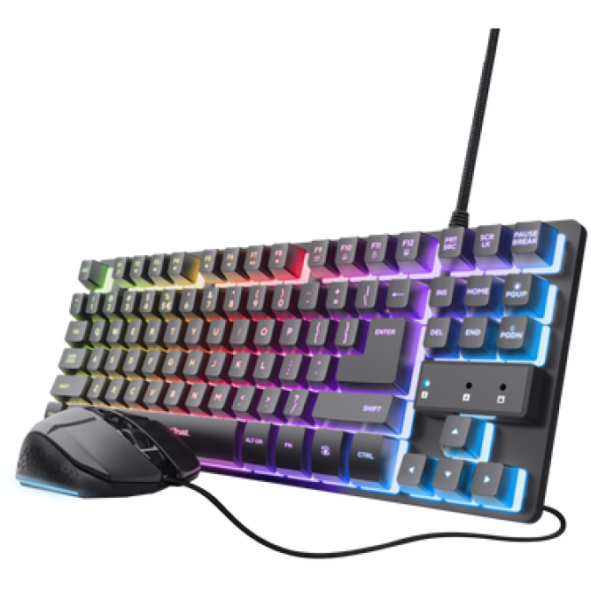 Kit Tastatura + Mouse Gaming Wireless GXT 798 2-in-1 Negru