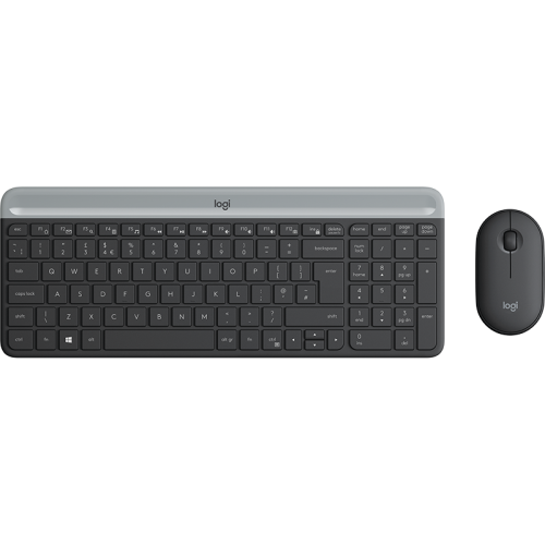 Kit Tastatura + Mouse MK470  Slim  Wireless US International USB Negru