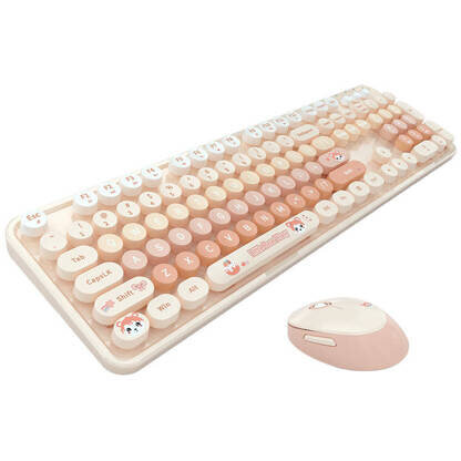 Kit Tastatura + Mouse Sweet New 2.4G Wireless Orange