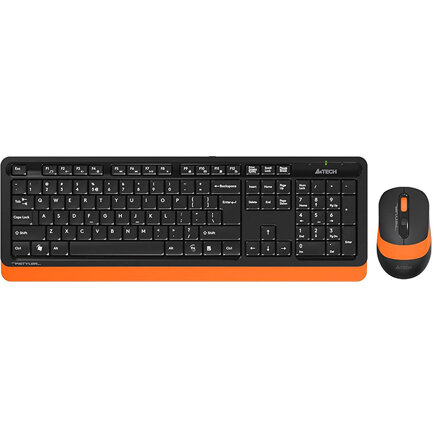Kit Tastatura si Mouse FG1010 Wireless Negru/Portocaliu