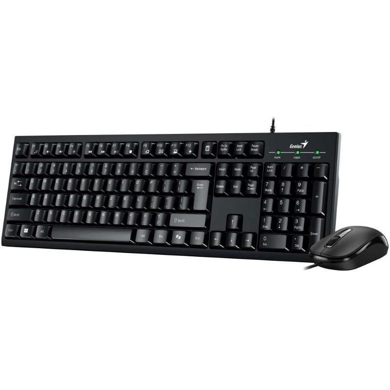 Kit Tastatura si Mouse KM-100SE Combo Tastatura 104 Taste Layout HU + Mouse Optic 1200DPI AI Key Negru