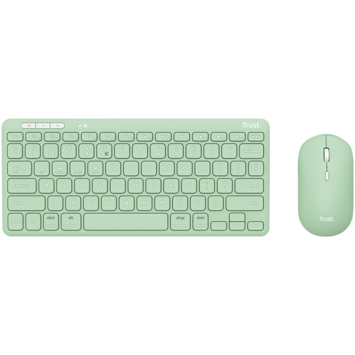 Kit Tastatura si Mouse LYRA Wireless Rechargeable Layout US Verde