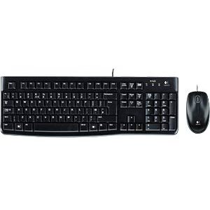Kit Tastatura si Mouse MK120 Cu Fir USB Optic 1000dpi Negru