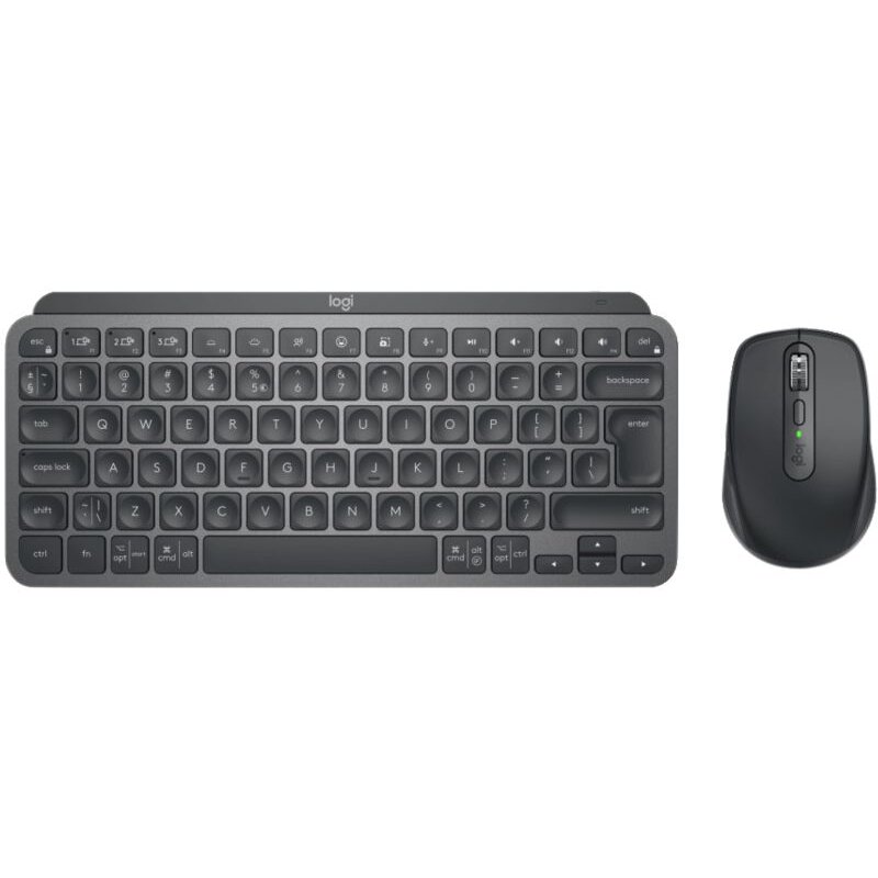 Kit Tastatura si Mouse MX Keys MINI Combo for Business Layout DE Negru/Gri