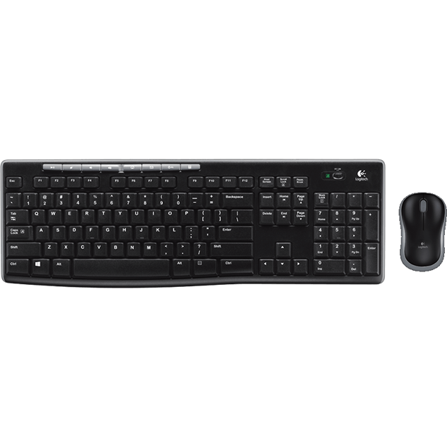 Kit tastatura si mouse Wireless Desktop MK270 USB 2.0 Negru