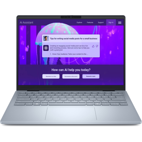 Laptop 14 Plus 2.5K 14 inch Intel Core Ultra 7 258V 32GB 1TB SSD Windows 11 Home Ice Blue