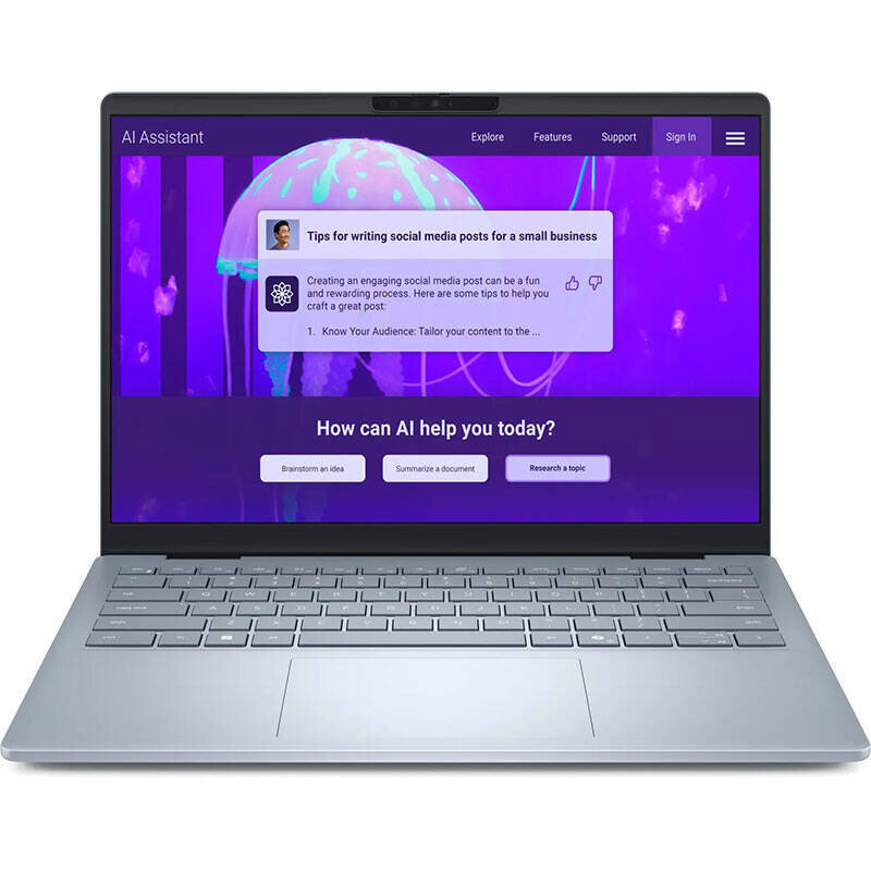 Laptop 14 Plus DB14250 14 inch 2.5K Intel Core Ultra 9 288V 32GB LPDDR5X 1TB SSD Windows 11 Pro Iced Blue