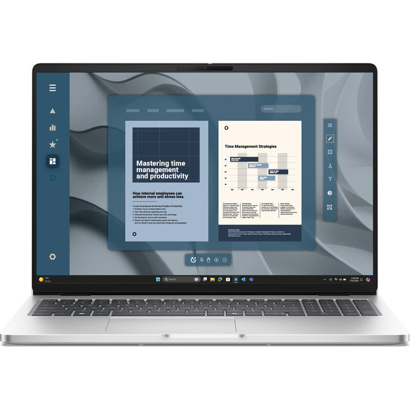 Laptop Pro 16 PC16255 16 inch FHD+ AMD Ryzen AI 7 350 16GB DDR5 512GB SSD AMD Radeon 860M FGP Windows 11 Pro 3Yr ProS Platinum Silver