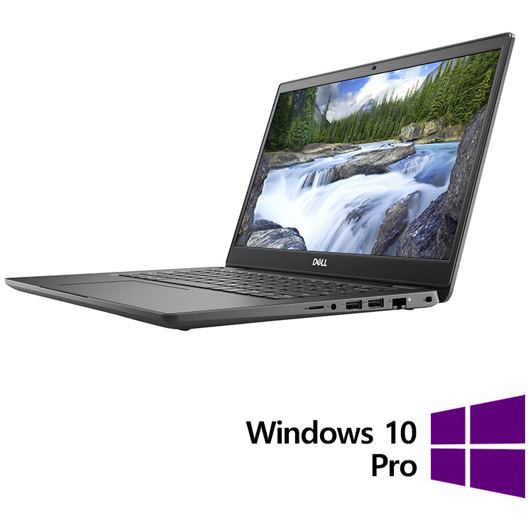 Laptop Refurbished Latitude 3410 HD 14 inch Intel Core i3-10110U 8GB 256GB SSD Windows 10 Pro Grey