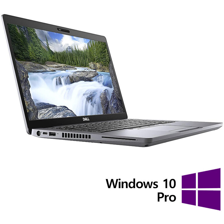 Laptop Refurbished Latitude 5410 FHD 14 inch Intel Core i5-10310U 8GB 256GB SSD Windows 10 Pro Grey
