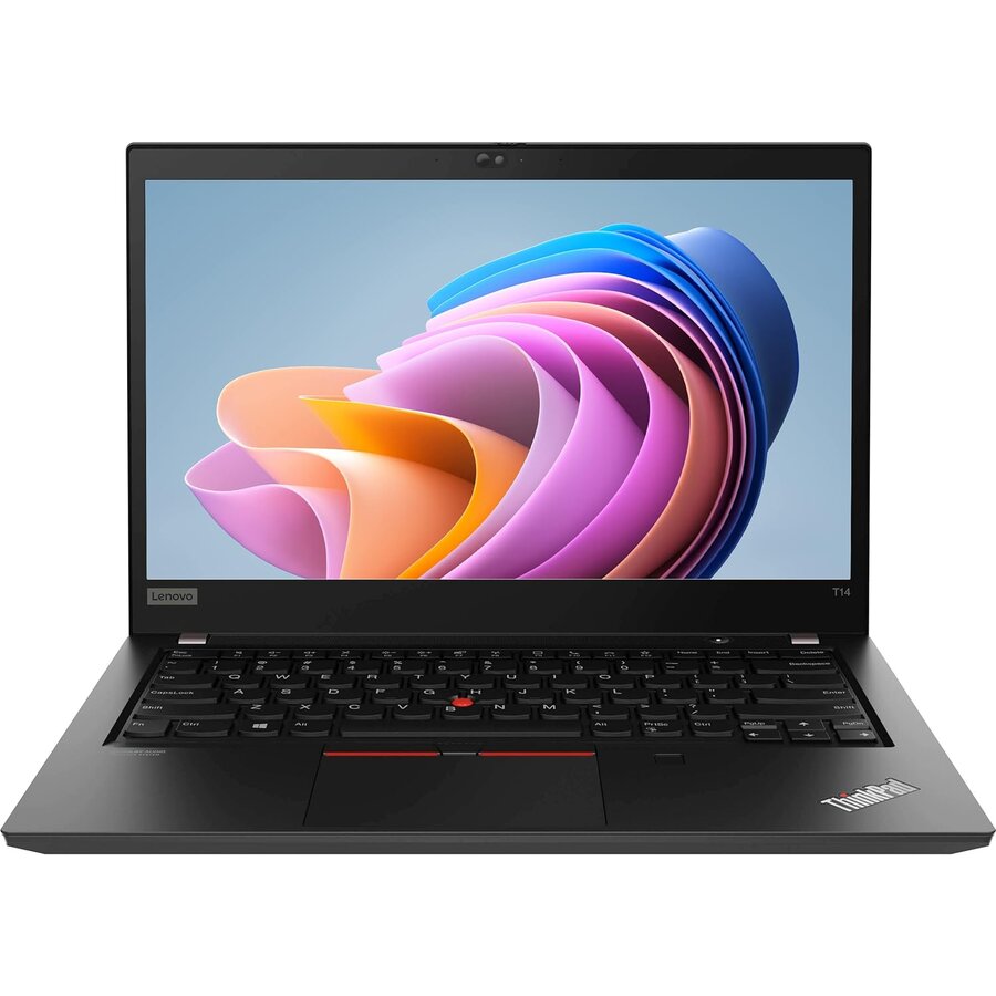 Laptop Refurbished ThinkPad T14 G2 FHD 14 inch Intel Core i5-1135G7 8GB 256GB SSD Windows 10 Home Black