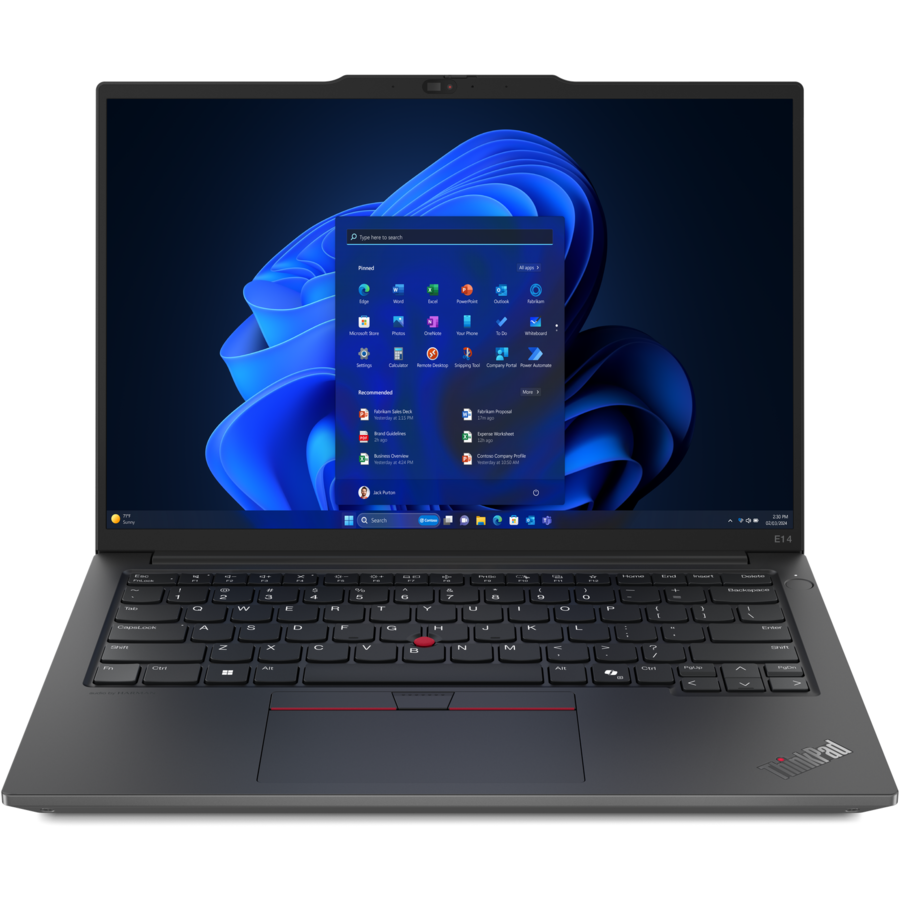 Laptop ThinkPad E14 G6 WUXGA 14 inch AMD Ryzen 5 7535HS 16GB 512GB SSD Windows 11 Pro Black