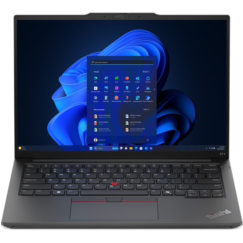 Laptop ThinkPad E14 G6 WUXGA 14 inch Intel Core Ultra 5 125U 32GB 1TB SSD Free Dos Black