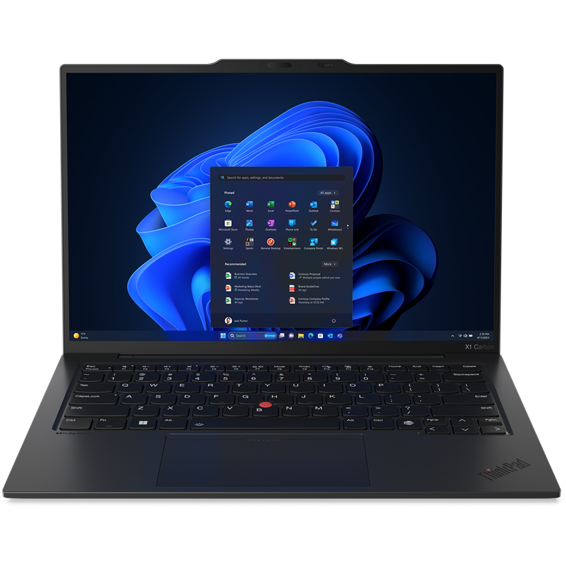 Laptop ThinkPad X1 Carbon G12 WUXGA 14 inch Intel Core Ultra 7 155U 16GB 512GB SSD Windows 11 Pro Black